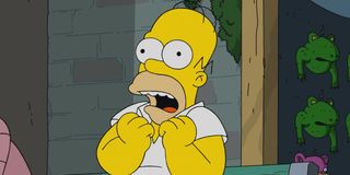 homer simpson screaming in anticipation on the simpsons