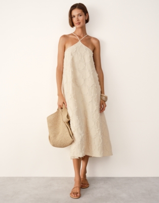 Jacquard Trapeze Dress | the White Company