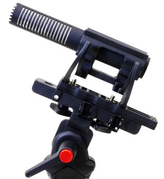 The Sanken CMS-50 is shown with the optional GS-23 shock mount.