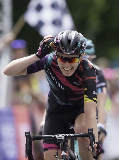 Hannah Barnes can't believe her victory