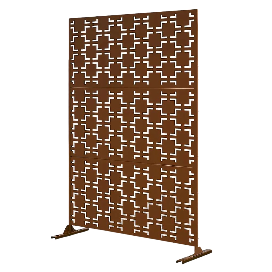 Nicomann, Nicoman Metal Outdoor Privacy Screen With Stand
