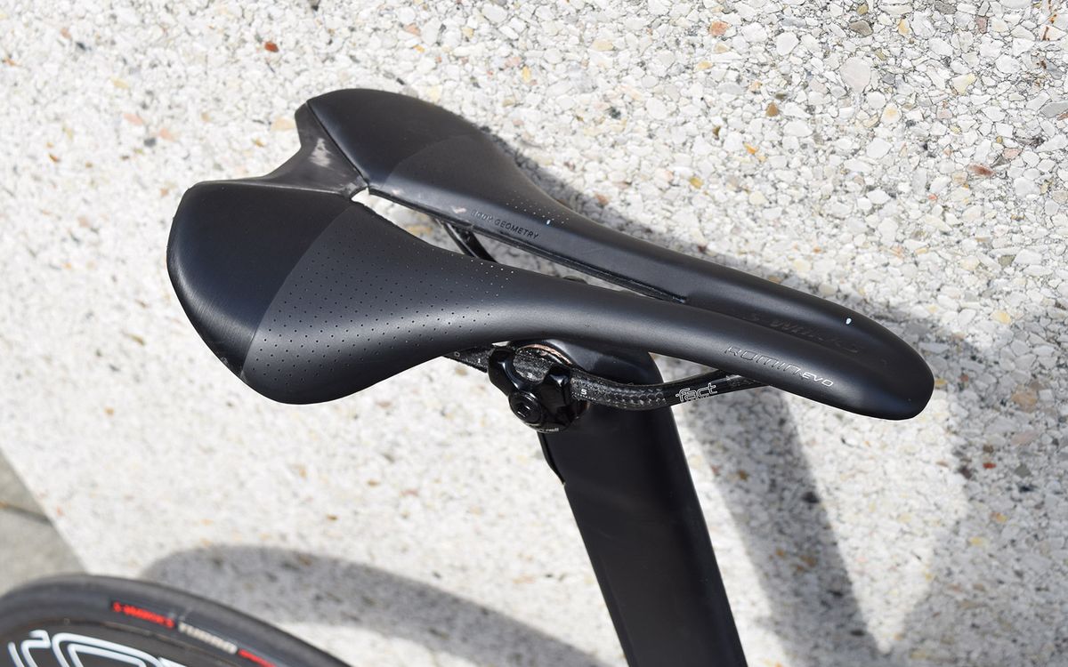 Sagan's saddle of choice is an S-Works Romin Evo