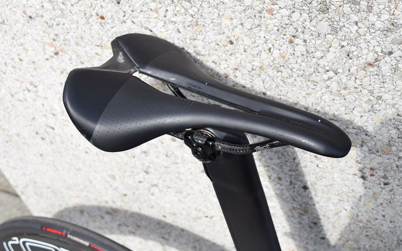 Sagan's saddle of choice is an S-Works Romin Evo