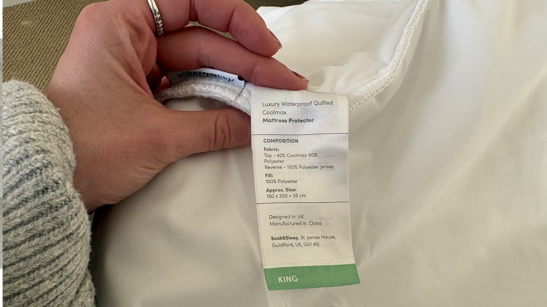 Testing the Soak &amp;amp; Sleep Coolmax Mattress Protector