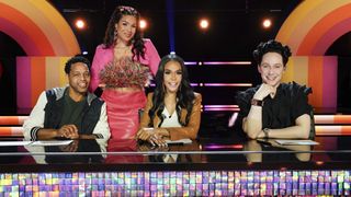 Terrell Ferguson, Jordin Sparks, Michelle Williams and Johnny Weir in Roller Jam