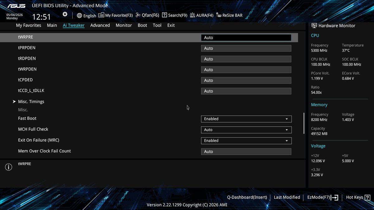 Firmware, Software and Test System - Asus Prime Z890-P Wifi