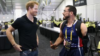 Prince Harry pictured doing press for the Invictus games