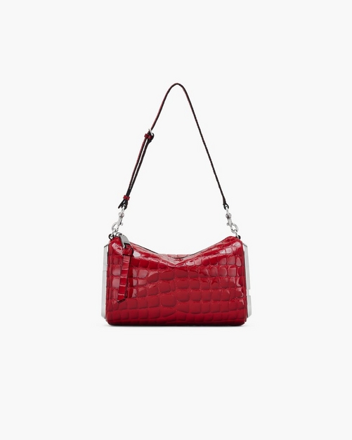 The Glossy Croc Snapshot Shoulder Bag