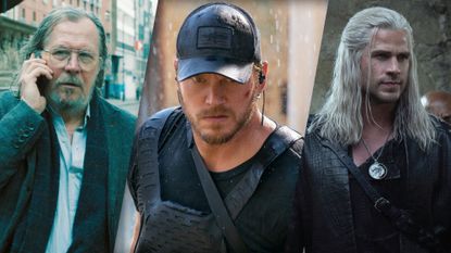 Gary Oldman as Jackson in Slow Horses | Chris Pratt in The Terminal List | Liam Hemsworth as Geralt in The Witcher season 4