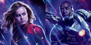 Captain Marvel and War Machine Avengers: Endgame posters