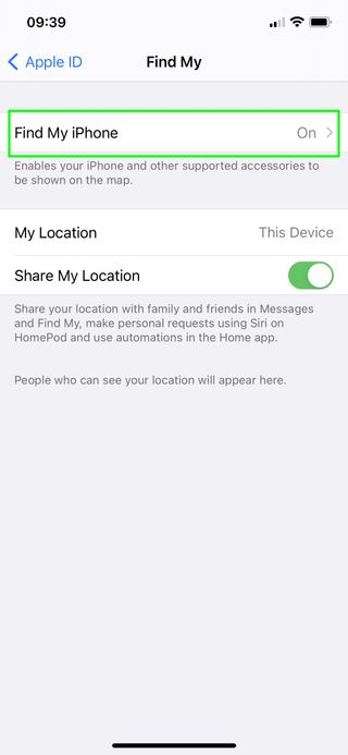 How to turn off Find My iPhone