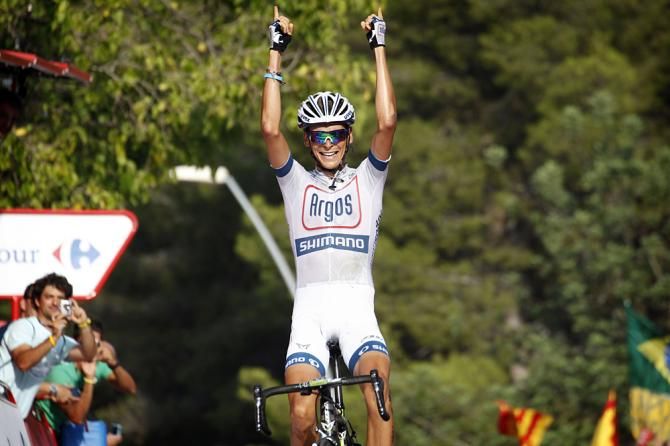 Warren Barguil (Argos-Shimano) soloed away from the winning breakaway