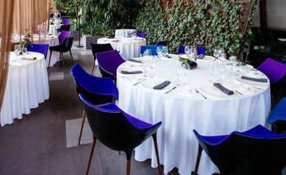 Interior of the Belvedere restaurant in Łazienki Park in warsaw