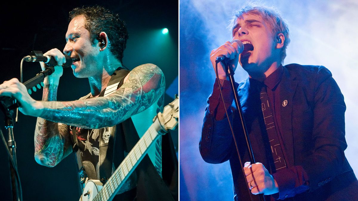 [L-R] Matt Heafy and Gerard Way