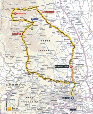 Tour de France 2014 stage one map