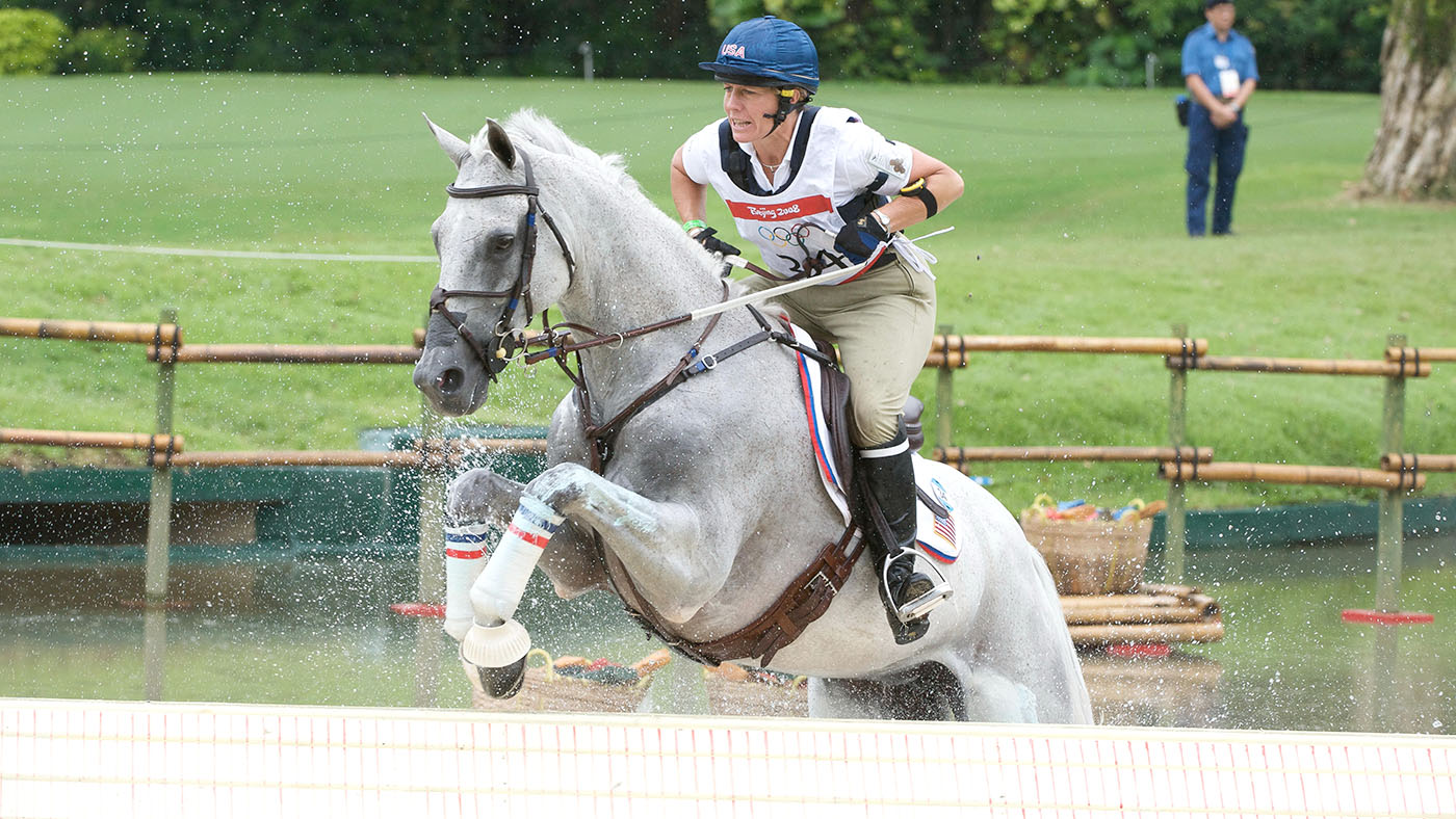 Becky Holder and Courageous Comet at the 2008 Olympics.