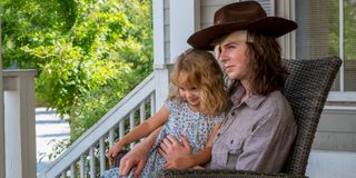 Carl and Judith in _The Walking Dead._