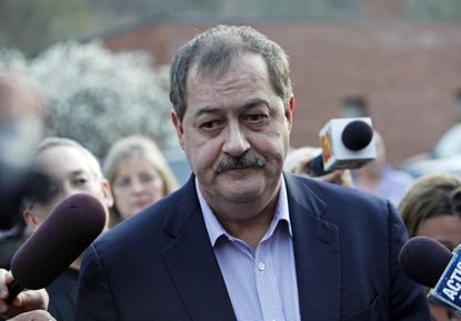 Massey Energy Co., CEO Don Blankenship speaks to reporters about the nation's deadliest mining disaster since 1984.