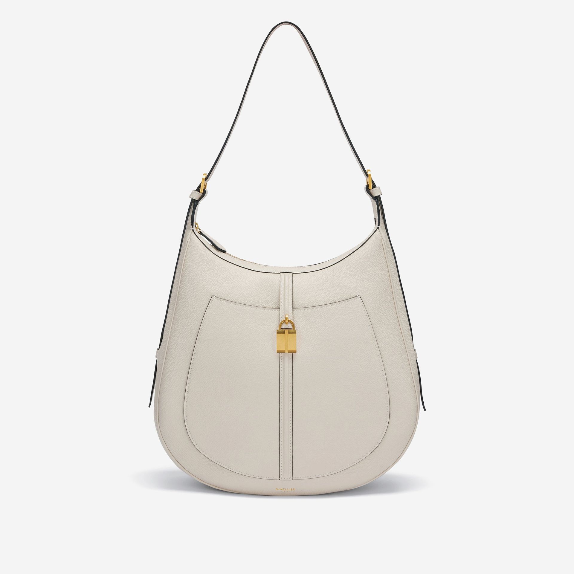 The Siena Hobo | Off-White Small Grain | Demellier