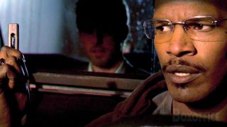 Jamie Foxx and TOm Cruise in a cab in Collateral