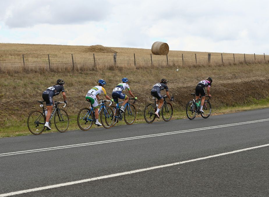 Racing at the Cadel Evans Great Ocean Road Race