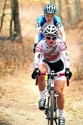 Amy Dombroski (Schlamm Clement Primus Mootry) is also the U23 national mountain bike champion.
