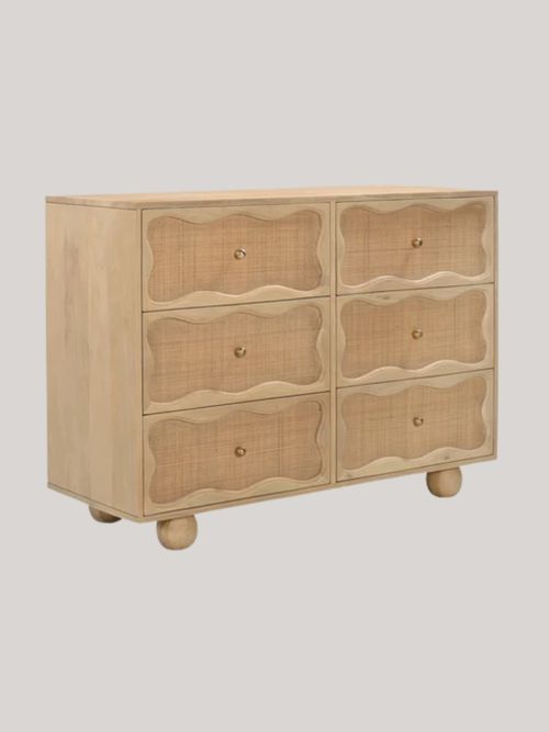 Paxon Six Drawer Chest With Cane