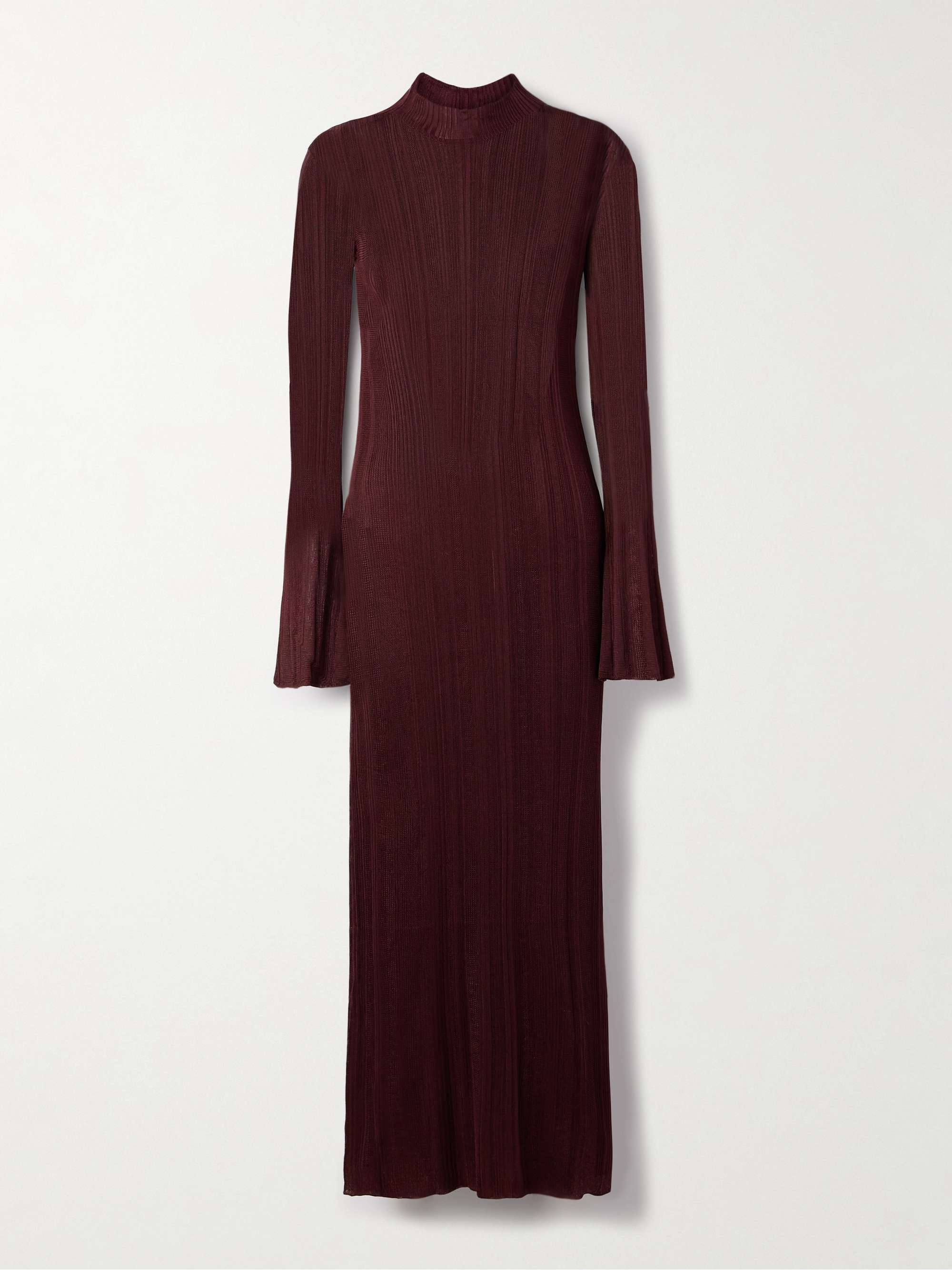 Atira Ribbed Organic Silk Maxi Dress