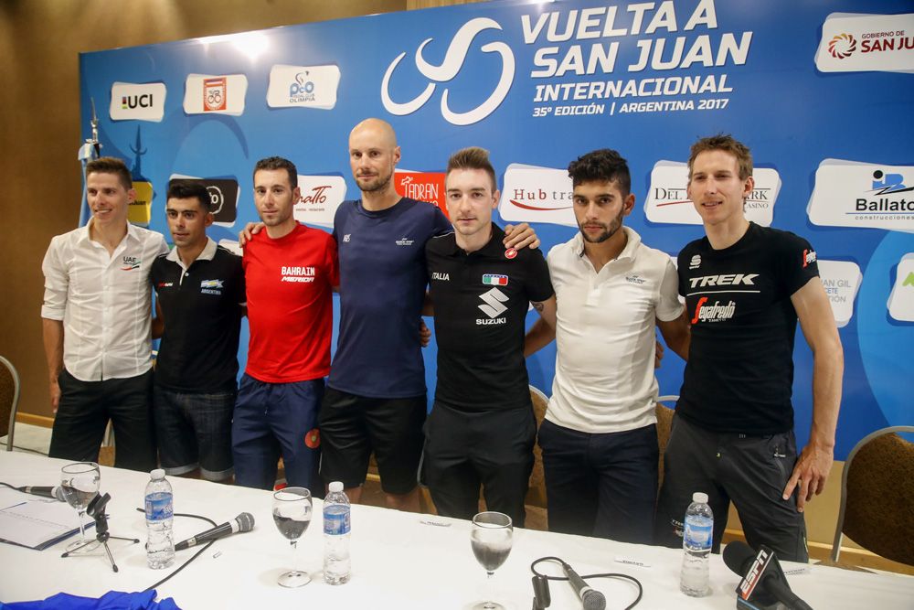 Tom Boonen with the other stars of the 2017 Vuelta a San Juan