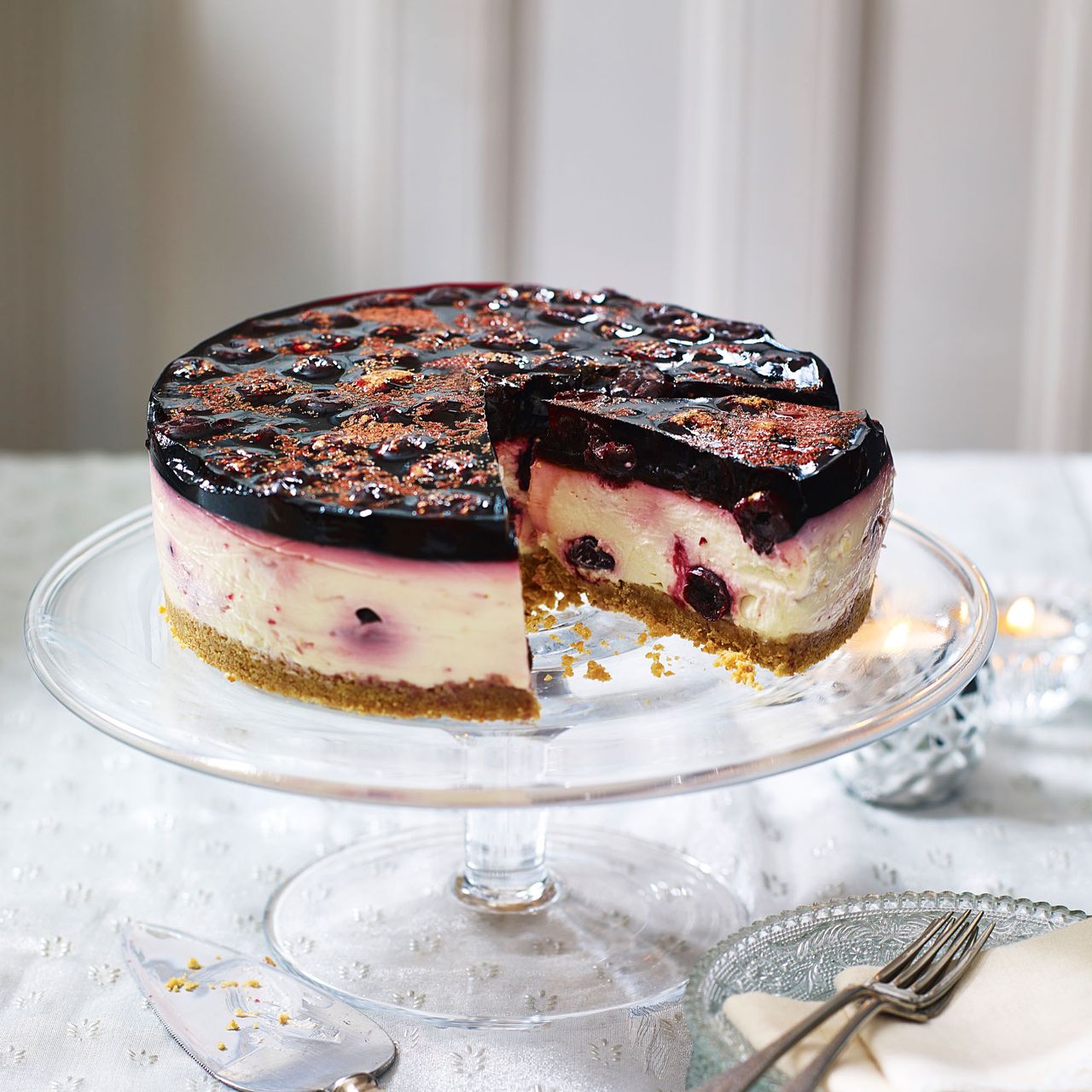 Black Cherry and Kirsch Cheesecake