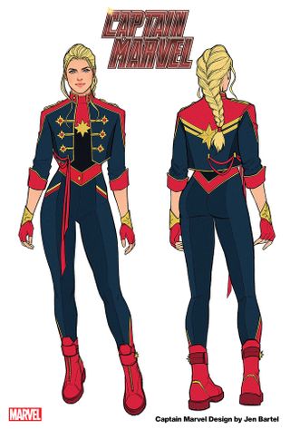 Captain Marvel costume design