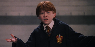 Rupert Grint as Ron Weasley in the first Harry Potter movie