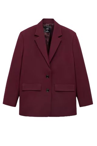 Wool Jacket With Pronounced Shoulders - Women | Mango Usa