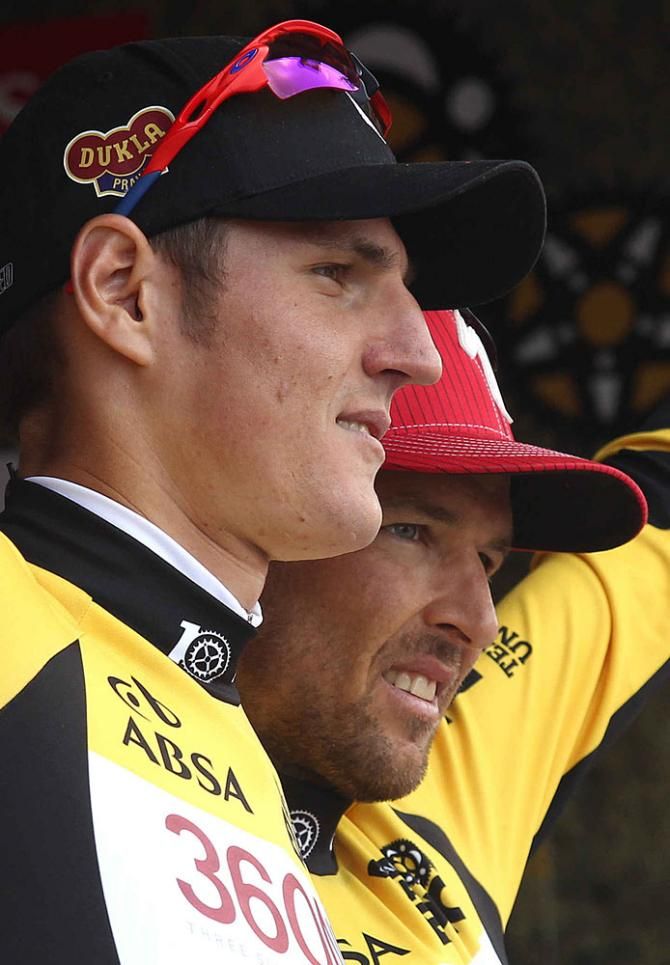 Jaroslav Kulhavy and Christoph Sauser of Burry Stander-Songo