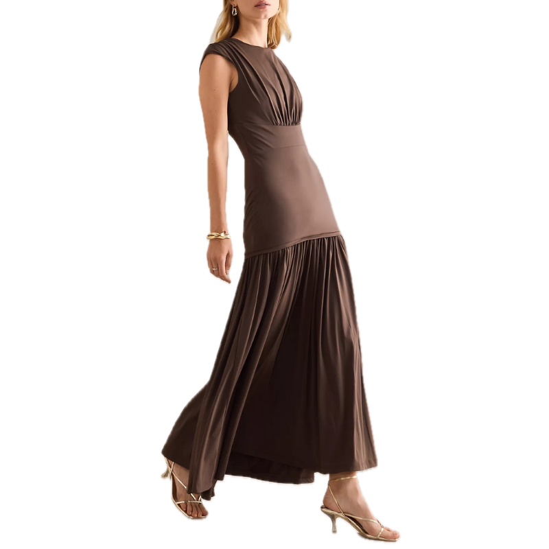 Anthropologie , Bardot Annaise High-Neck Maxi Dress