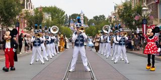 The band on Main Street at Disneyland