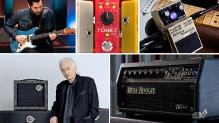 Fender Ariel Posen Stratocaster, IK Multimedia TONEX One Brown Sound, Boss RT-2, Jimmy Page Sundragon Nymph, Mesa/Boogie Mark IIC++