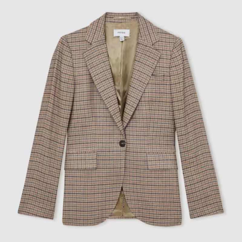 Reiss, River Single-Breasted Check Blazer