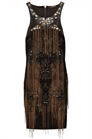 Roberto Cavalli Embellished Leather Mini Dress, £589.50