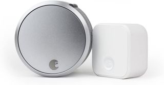 August smart lock pro, one of the best smart lock, on a white background
