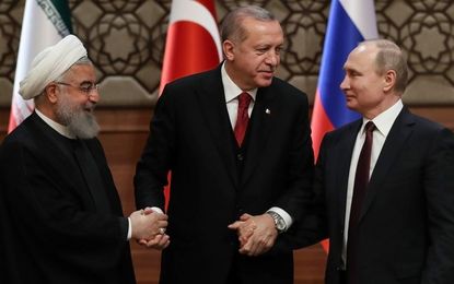 The leaders of Iran, Russia, and Turkey