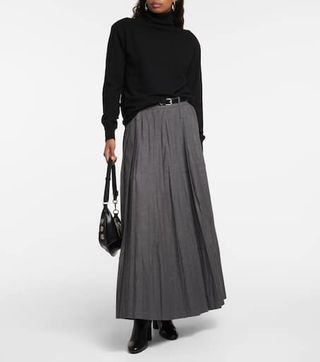 Bailey Pleated Maxi Skirt