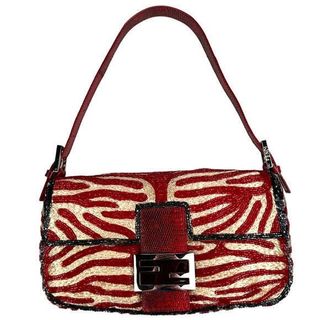 Fendi Baguette Red Black Zebra 