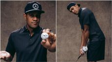 Tony Finau pictured after signing with Jordan Brand