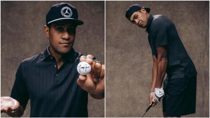 Tony Finau pictured after signing with Jordan Brand