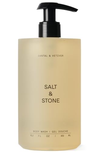 Salt &amp;amp; Stone Body Wash for Women &amp;amp; Men, Santal &amp;amp; Vetiver 15.2 Fl Oz