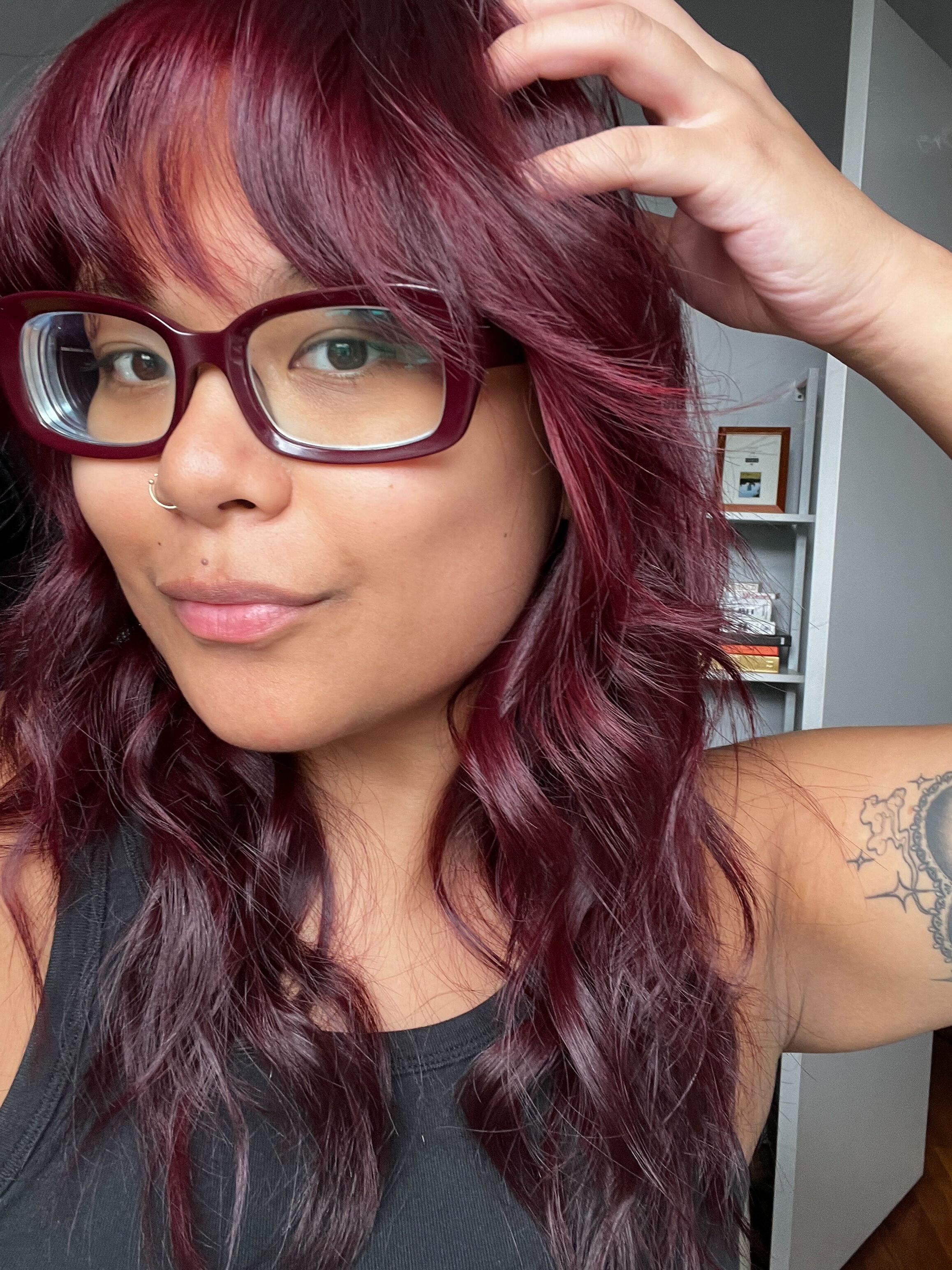 Jonelle, a Marie Claire Tester, after testing BREAD BEAUTY SUPPLY Everyday Hair Gloss Oil