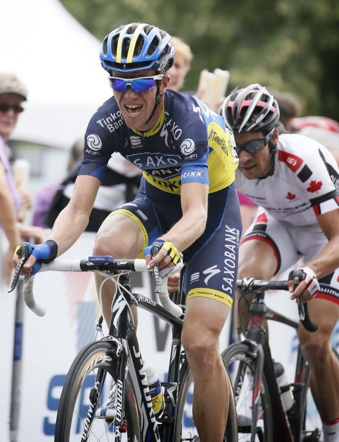 Chris Anker Sorensen (Saxo - Tinkoff) gives it his all