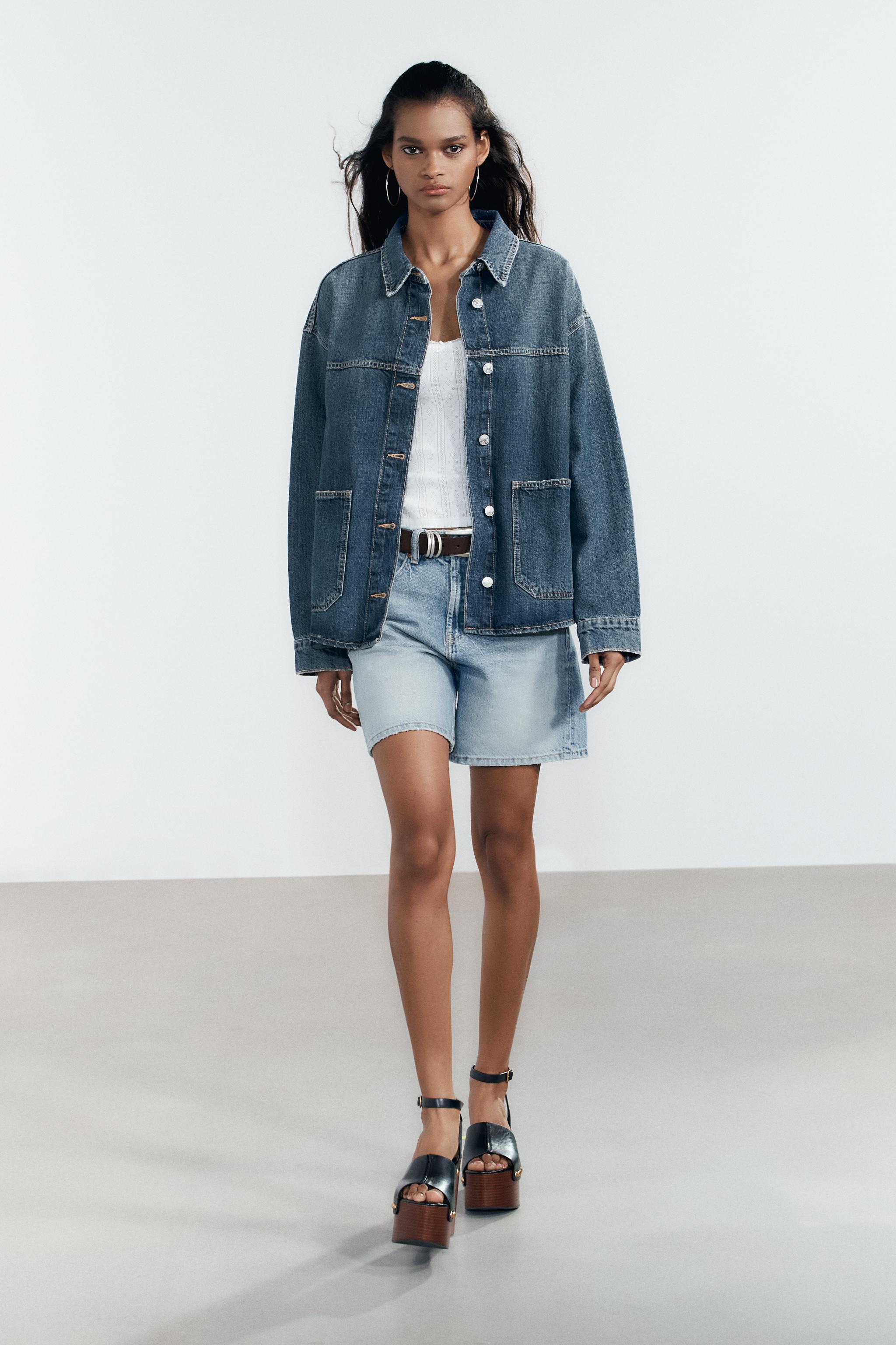 Trf Denim Overshirt With Pockets