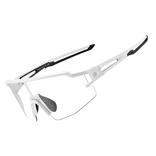 Rockbros Photochromic Sports Sunglasses Professional Anti Fog - Uv400 Goggles With Myopia Frame for Running Cycling Fishing
